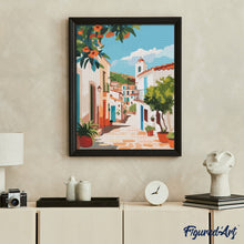 Laden Sie das Bild in den Galerie-Viewer, Diamond Painting - Mittelmeer-Gasse