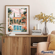 Laden Sie das Bild in den Galerie-Viewer, Diamond Painting - Luxusvilla in Marrakesch