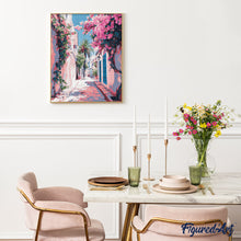 Laden Sie das Bild in den Galerie-Viewer, Diamond Painting - Blühende Gasse