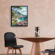 Laden Sie das Bild in den Galerie-Viewer, Diamond Painting - Küstenstadt im Frühling
