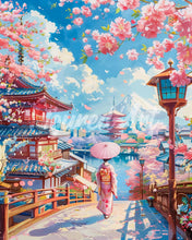 Laden Sie das Bild in den Galerie-Viewer, Diamond Painting - Sakura-Straße in Kyoto