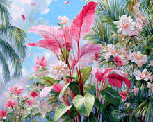 Laden Sie das Bild in den Galerie-Viewer, Diamond Painting - Tropische rosa Blüte