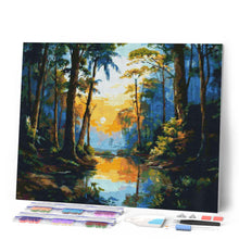 Laden Sie das Bild in den Galerie-Viewer, Diamond Painting - Regenwaldsee