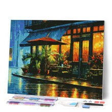 Laden Sie das Bild in den Galerie-Viewer, Diamond Painting - Kaffeeecke im Regen