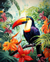 Laden Sie das Bild in den Galerie-Viewer, Diamond Painting - Tukan im Dschungel