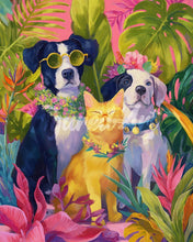 Laden Sie das Bild in den Galerie-Viewer, Diamond Painting - Trio tropischer Haustiere