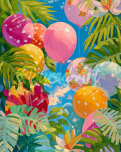 Laden Sie das Bild in den Galerie-Viewer, Diamond Painting - Dschungelballons