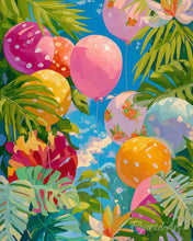 Laden Sie das Bild in den Galerie-Viewer, Diamond Painting - Dschungelballons