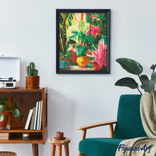 Laden Sie das Bild in den Galerie-Viewer, Diamond Painting - Tropischer Innengarten