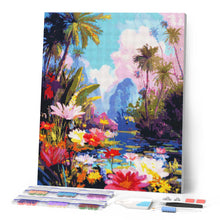 Laden Sie das Bild in den Galerie-Viewer, Diamond Painting - Tropischer See