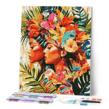 Laden Sie das Bild in den Galerie-Viewer, Diamond Painting - Tropische Schwestern