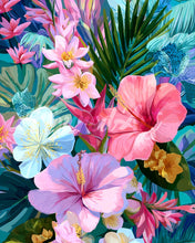 Laden Sie das Bild in den Galerie-Viewer, Diamond Painting - Hibiskusgarten