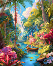 Laden Sie das Bild in den Galerie-Viewer, Diamond Painting - Tropische Bootsfahrt