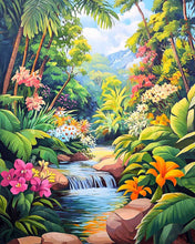 Laden Sie das Bild in den Galerie-Viewer, Diamond Painting - Tropischer Wasserfall