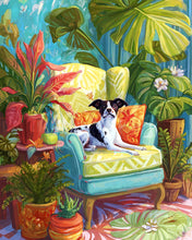 Laden Sie das Bild in den Galerie-Viewer, Diamond Painting - Pflanzenecke mit Hund