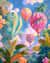 Laden Sie das Bild in den Galerie-Viewer, Diamond Painting - Dschungel-Heißluftballons