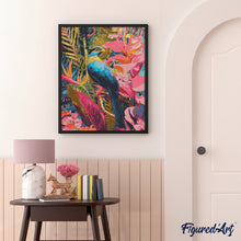 Laden Sie das Bild in den Galerie-Viewer, Diamond Painting - Tropischer blauer Vogel