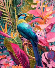 Laden Sie das Bild in den Galerie-Viewer, Diamond Painting - Tropischer blauer Vogel