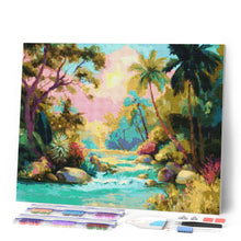 Laden Sie das Bild in den Galerie-Viewer, Diamond Painting - Tropischer Bach
