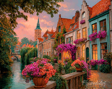 Laden Sie das Bild in den Galerie-Viewer, Diamond Painting - Häuser am Kanal