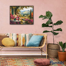 Laden Sie das Bild in den Galerie-Viewer, Diamond Painting - Wein am Gartenrand