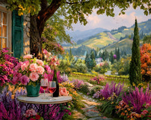 Laden Sie das Bild in den Galerie-Viewer, Diamond Painting - Wein am Gartenrand