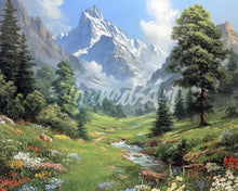 Laden Sie das Bild in den Galerie-Viewer, Diamond Painting - Gletscherbach