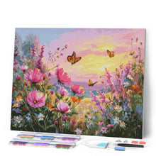 Laden Sie das Bild in den Galerie-Viewer, Diamond Painting - Wildblumen bei Sonnenuntergang