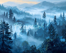 Laden Sie das Bild in den Galerie-Viewer, Diamond Painting - Nebel in den Kiefern
