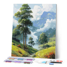 Laden Sie das Bild in den Galerie-Viewer, Diamond Painting - Nebliges Tal