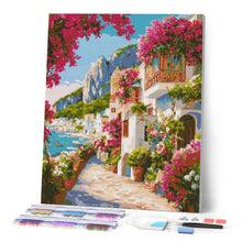 Laden Sie das Bild in den Galerie-Viewer, Diamond Painting - Blumenallee von Capri