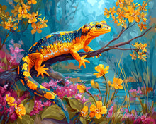 Laden Sie das Bild in den Galerie-Viewer, Diamond Painting - Goldener Salamander