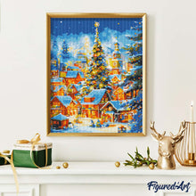 Laden Sie das Bild in den Galerie-Viewer, Diamond Painting - Funkelndes Weihnachtsdorf