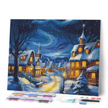 Laden Sie das Bild in den Galerie-Viewer, Diamond Painting - Sternklares Weihnachtsdorf
