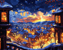 Laden Sie das Bild in den Galerie-Viewer, Diamond Painting - Leuchtende Winternacht