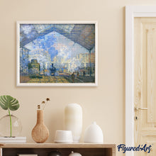 Laden Sie das Bild in den Galerie-Viewer, Diamond Painting - Der Gare Saint-Lazare - Monet