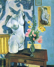 Laden Sie das Bild in den Galerie-Viewer, Diamond Painting - Gips-Torso mit Blumenstrauß - Matisse