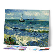 Laden Sie das Bild in den Galerie-Viewer, Diamond Painting - Seestück bei Les Saintes-Maries-de-la-Mer - Van Gogh