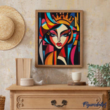 Laden Sie das Bild in den Galerie-Viewer, Diamond Painting - Kühne Abstrakte Königin