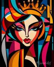 Laden Sie das Bild in den Galerie-Viewer, Diamond Painting - Kühne Abstrakte Königin