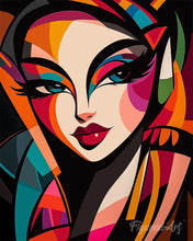 Laden Sie das Bild in den Galerie-Viewer, Diamond Painting - Kühne Abstrakte Dame