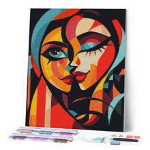 Laden Sie das Bild in den Galerie-Viewer, Diamond Painting - Zwei Kühne Abstrakte Damen