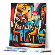 Laden Sie das Bild in den Galerie-Viewer, Diamond Painting - Kühner Abstrakte Jazz-Bar