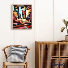 Laden Sie das Bild in den Galerie-Viewer, Diamond Painting - Kühne Abstrakte Bibliothek