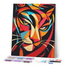 Laden Sie das Bild in den Galerie-Viewer, Diamond Painting - Kühner Abstrakter Tiger 2