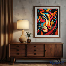 Laden Sie das Bild in den Galerie-Viewer, Diamond Painting - Kühner Abstrakter Tiger 2