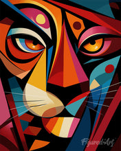 Laden Sie das Bild in den Galerie-Viewer, Diamond Painting - Kühner Abstrakter Tiger 3