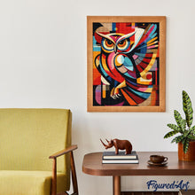 Laden Sie das Bild in den Galerie-Viewer, Diamond Painting - Kühne Abstrakte Nacht-Eule
