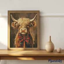 Laden Sie das Bild in den Galerie-Viewer, Diamond Painting - Highland Cow Gentleman