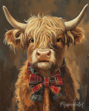 Laden Sie das Bild in den Galerie-Viewer, Diamond Painting - Highland Cow Gentleman